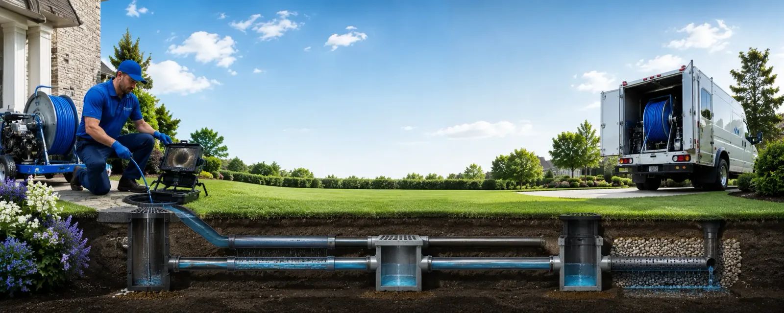 Outdoor drain cleaning information for East Burke, VT